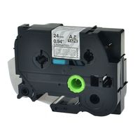 NineLeaf 1PK White on Clear 24mm 0.94'' Laminated Label Tape Compatible for Brother TZ-155 TZ155 TZe-155 TZe155 Cassette Cartridge for P-Touch PT-P700 PT-P750W PT-D600 PT-520 PT-530 Label Maker