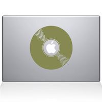 The Decal Guru 2081-MAC-13A-G Record Decal Vinyl Sticker, Gold, 13" MacBook Air