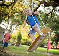 Sk8Swing | The Original Skateboard Tree Swing, 13' Max Height, 250 Pound Max Weight, Extra Safe and Durable