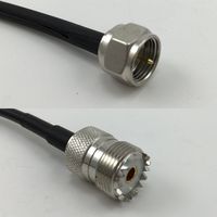 12 inch RGU178 F MALE to SO239 UHF Female Pigtail Jumper RF coaxial cable 50ohm High Quality Quick USA Shipping
