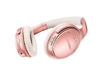 Bose QuietComfort 35 II Wireless Bluetooth Headphones, Noise-Cancelling, with Alexa voice control, enabled with Bose AR - Rose Gold (Renewed)