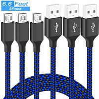 Charger Cable for Xbox One Controller,PS4 Controller Charging Cord,Braided Micro USB Android Data Sync Cord for Xbox One S/X,Playstation 4,PS4 Slim/Pro,Dualshock 4,Samsung Galaxy S7 Edge/S6,Kindle,6FT