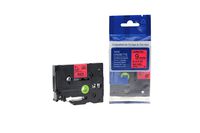 UBICON P Touch 9mm Labels for Brother Printers (Black on Red (1))
