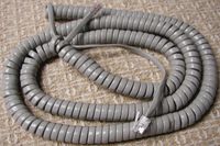 Gray 25' Ft Long Handset Cord for Nortel Phone Norstar Meridian M Series M7100 M7208 M7310 M7324 M2000 M2006 M2008 M2112 M2216 M2317 M2616 Centrex M5000 M5008 Dolphin Curly Coil by DIY-BizPhones