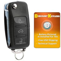 Discount Keyless Replacement Uncut Car Remote Fob Key Combo Compatible with CWTWB1U212 CWTWBU322 CWTWB1U331 GQ43VT11T CWTWB1U345