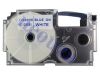 Compatible for Casio EZ-Label Tape 12mm Blue on White XR-12WEBS 8m Label IT!