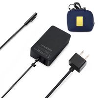 Surface Book Charger Surface Pro 4 Charger,65W 15V 4A Power Supply for Microsoft Surface Book Surface Pro 3 Pro 4 Surface Go Surface Laptop & Surface Pro with 6Ft Power Cord Including a Carrying Pouch