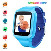 Kids Games Music Camera Smartwatch Phone for Girls Boys Birthday with SOS Call Alarm,1.54 inch Touch Screen Fits for 3-12 Children (RA18_Blue)