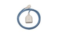 360 Electrical 360614 Habitat4.8 Braided w/ 4.8A 4-Port USB extension cord, 6 ft, Summer Twilight
