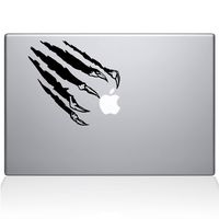 The Decal Guru Claws Decal Vinyl Sticker, 13" MacBook Air, Black (1411-MAC-13A-BLA)