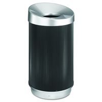 Safco Products 9799BL At-Your-Disposal Vertex Trash Can, 38-Gallon, Black