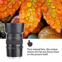 E Mount Lens 85mm f/1.8 Large Aperture Medium Telephoto Full-Frame Manual Mirrorless Camera E Lens for Sony