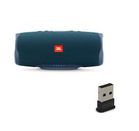 JBL Charge 4 Portable Waterproof Wireless Bluetooth Speaker Bundle with USB Bluetooth Adapter - Blue