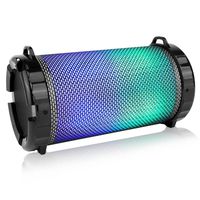 SereneLife Portable Wireless Bluetooth Boombox Stereo Speaker & FM Radio System for iPhone & PC with Digital Display, Rechargeable Battery, 3.5mm Aux, USB & Micro SD, MP3 Support & Mic Slots (SLBSP12)