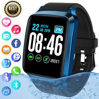 Smart Watch,Bluetooth Smartwatch IP67 Waterproof Fitness Tracker Watch with Heart Rate Monitor Sports Activity Tracker with Step Counter Smart Bracelet Wristband for Android iOS Phones Men Women Kids