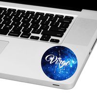 Virgo Zodiac Sign Laptop Trackpad Sticker 3" Tall x 3" Wide
