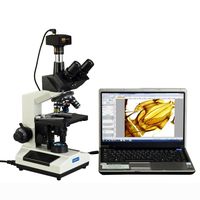OMAX 40X-2500X Full Size Lab Digital Trinocular Compound LED Microscope with 14MP USB Camera and 3D Mechanical Stage
