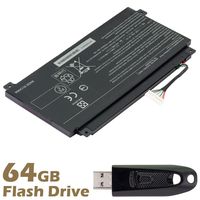 BattpitTM Laptop/Notebook Battery Replacement for Toshiba Satellite Fusion L55W-C5320 (3860mAh/45WH) with 64GB BattpitTM USB Flash Drive