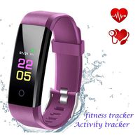 Cindynamo Fitness Tracker Waterproof Bracelet Step Activity Tracker with Heart Rate Monitor Sleep Monitor Pedometer Calorie Counter Call/SMS Remind for Android and iOS