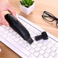 Quaanti Computer Keyboard Vacuum Cleaner USB Mini Vacuum Cleaner Mini Cleaner Clean Computer for PC Laptop Desktop Notebook (Black)