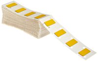 Brady M71EP-171-593-YL 1.06" Width x 0.49" Height Yellow Color B-593 Adhesive-Taped Polyester Raised Panel Labels With Gloss Finish For BMP71 Printers (200 Per Box)