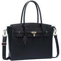 Laptop-Bag-for-Women,Laptop-Bag 15.6-inch Multi-pocket Laptop-Tote-Bag Professional Briefcase-for-Women Large Capacity Work-Tote-Bags for Business Women Teachers Lawyers Students,black