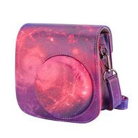 Tiessic Instax Mini 9 Camera Case Compatible with Fujifilm Instax Mini 9 Mini 8 Mini 8+ Camera with Shoulder Strap and Pocket - Dream Galaxy