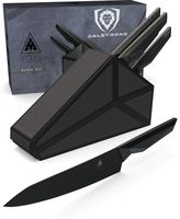 Dalstrong 5-Piece Knife Block Set - Shadow Black Series - Black Titanium Nitride Coated German HC Steel