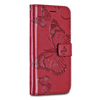 iPhone 7 / iPhone 8 Case Cover, Casake [High Quality Pu Leather] [Card/ID Holder] [Wallet Flip Case] [Drop Proof] For iPhone 7 / iPhone 8 Case -Red