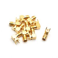 Antrader Right Angle PCB Mount SMA Female Connector RF Coaxial Connector Adapter SMA-KWE RF Antenna Mount 10pcs