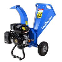 Landworks Mini Wood Chipper Shredder Mulcher Super Heavy Duty 7 HP 212cc Gas Powered 3" Inch Max Wood Diameter Capacity EPA/CARB Certified Aids in Fire Prevention & Building a Firebreak