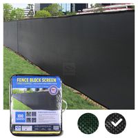 FenceScreen 6ft x 50ft Black Fence Privacy Screen - Extreme 98% Blockage Windscreen Mesh Fence Cover
