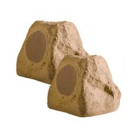 OSD Audio 5.25" 100W Outdoor Rock Speaker - Weather Resistant Stereo, Pair, Sandstone Canyon Brown - RX550