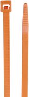 Standard Cable Tie, 30lbs Tensile Strength, 1-1/4" Bundle Diameter, 0.130" Width, 5.6" Length, Orange