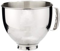 KitchenAid K5THSBP Tilt-Head Mixer Bowl with Handle, Polished Stainless Steel, Polished Stainless Steel, 5-Quart