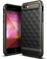 Caseology Parallax for Apple iPhone 8 Case (2017) / for iPhone 7 Case (2016) - Award Winning Design - Black/Warm Gray