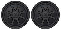 (2) Kicker 44CVX122 Comp VX CVX 12" 3000w Car Subwoofers Subs CVX12-2 44CVX12-2
