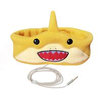 Charlxee Kids Headphones Children Girls Boys Teens Volume Limiting Foldable and Durable Headphone Headband for School, Home and Travel -Yellow Shark