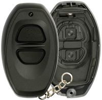 KeylessOption Keyless Entry Remote Control Black Car Key Fob Shell Case Cover Button Pad for Toyota Dealer Installed Alarm System BAB237131-022