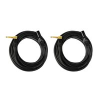 Audio2000's C17050P2 50 Ft 1/4" TS Right Angle to XLR Male Cable (2 Pack)