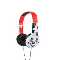 Paw Patrol Kid Safe Headphones, Recommended for Ages 3-10, Tangle Free Cord, Wired Connectivity, Soft Cushioned Ear Pieces, Comfort and Fully Adjustable Head Strap, White/Black/Red