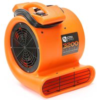 CFM Pro Air Mover Carpet Floor Dryer 2 Speed 1/2 HP Blower Fan - Orange Industrial Water Flood Damage Restoration
