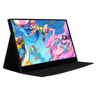 WIMAXIT Portable Touch Monitor,15.6 Inch Slim IPS HD 1920x1080 16:9 Display,Only One Type-C Cable Drive Video Power and Touch, HDMI/On USB-C 3.1 Gen 2 Built-in Speakers Laptop Monitor,Gaming Monitor