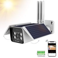 Outdoor Home Security Solar Battery Camera, Soliom S90 Pro 1080P Wireless Smart IP Cam with Night Vision, Two Way Audio and Accurate Motion Detection,Monitor with iOS, Android App - No Monthly Fee.