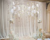 OFILA Wedding Backdrop 10x8ft Romantic Flowers Bride Groom Portraits Wedding Reception Decoration Love Engagement Party Background Sweet Anniversary Photos Bridal Shower Shoots Studio Props