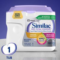 Similac Pro-Total Comfort Infant Formula, Non-GMO, Easy-to-Digest, Gentle Formula, with 2'-FL HMO, for Immune Support, Baby Formula, Powder, 22.5 Ounce (Pack of 1)