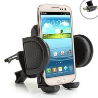 USA Gear One Touch Air Vent Mount Smartphone Holder with Adjustable Display and 360 Degree Rotation - Compatible with Samsung Galaxy S9, S8, S7, S7 Edge, Note 7 and More Smartphones