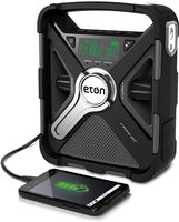 Eton Emergency Weather Bluetooth Radio, Smartphone Charger, Alarm Clock & LED Flashlight, Dual Powered