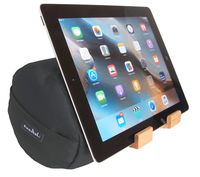 The eZView Tablet Pillow Stand • Eco-Friendly iPad Holder for Easy Hands-Free Viewing from any Angle • Soft Lap Stand Balances iPad Perfectly for Reading in Bed and Sofa • Made in USA...Charcoal Grey