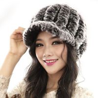 YANG-YI 2017 Women Hats Women Fashion Hats Handmade Warm Caps Female Headgear (Gray, one Size)